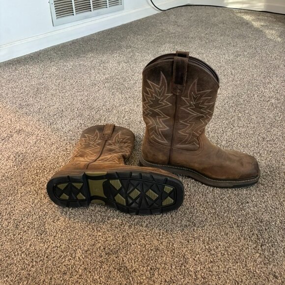 Noble Men’s Brown Western Work Boots - Size 10 USA main image 7